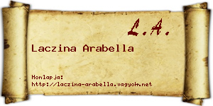Laczina Arabella névjegykártya